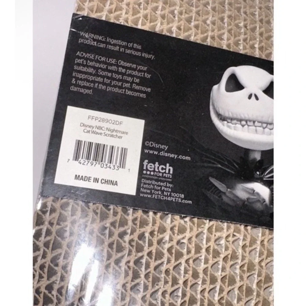 Disney Nightmare Before Christmas Cat Wave Scratcher Jack Skellington 30th Anniv